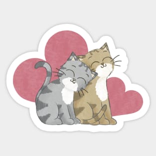 Cats in love Sticker